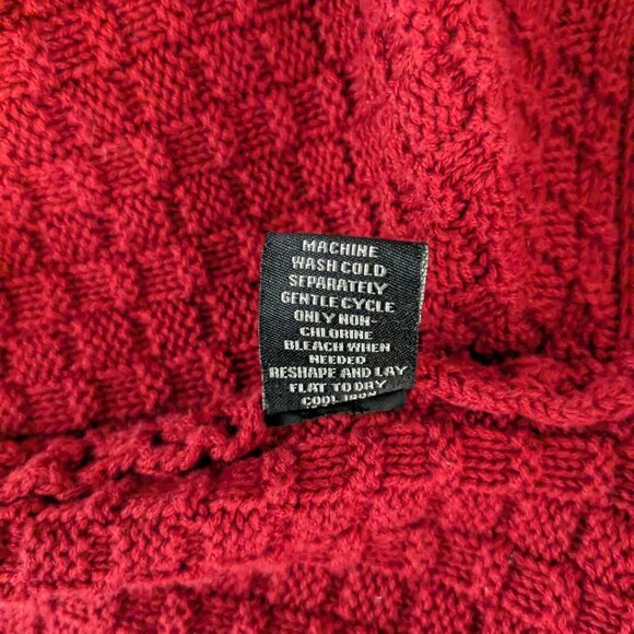 INTRO Burgundy Red Long Sleeve Cowl Neck Pullover Sweater; Size 3X - Picture 6 of 6